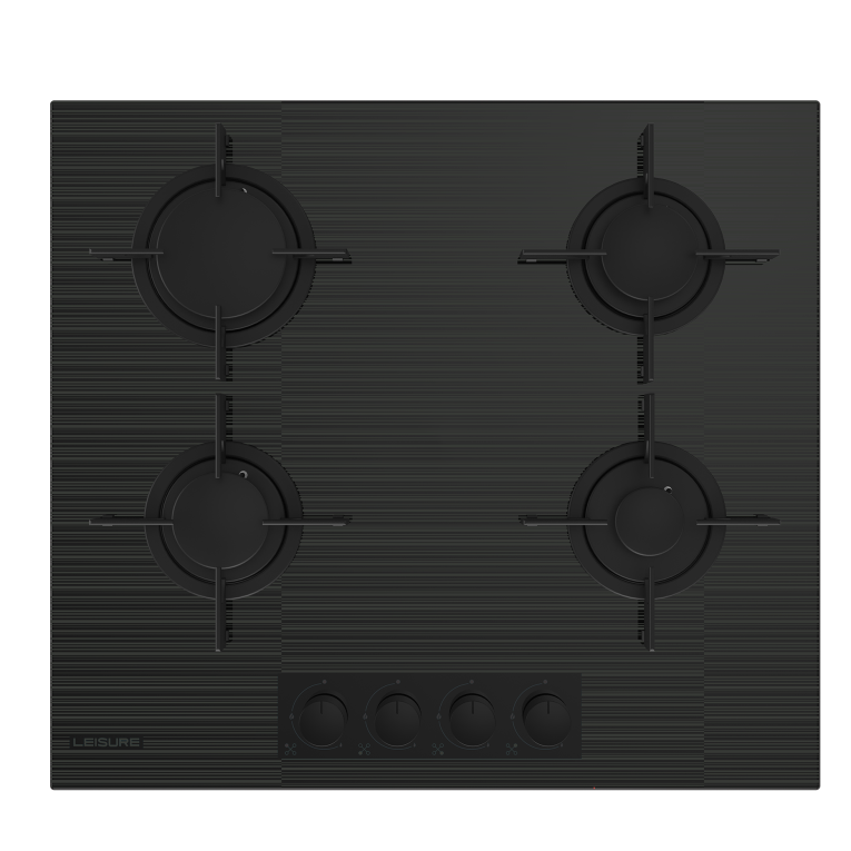 POLC 601 S Leisure Ankastre 4 Göz Gaz Siyah Cam Ocak