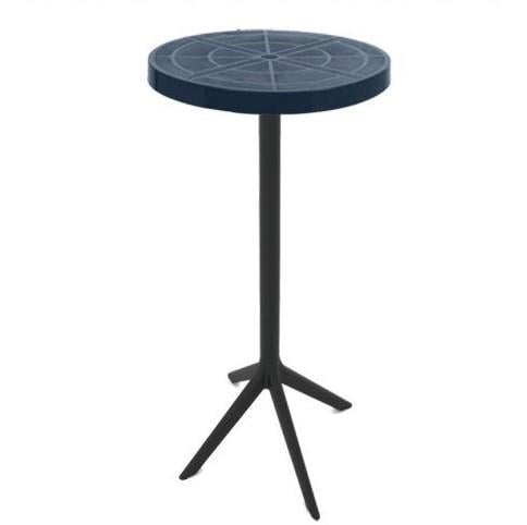 Rita Bistro Bar Masası 70Q Antrasit