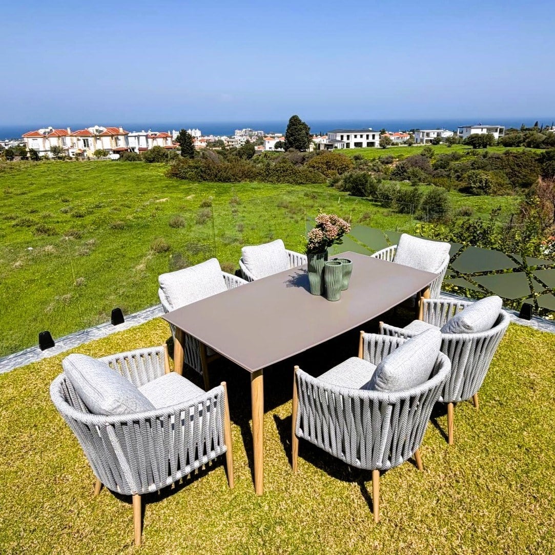 Rodos Dining Set 6 Koltuk + Yemek Masası