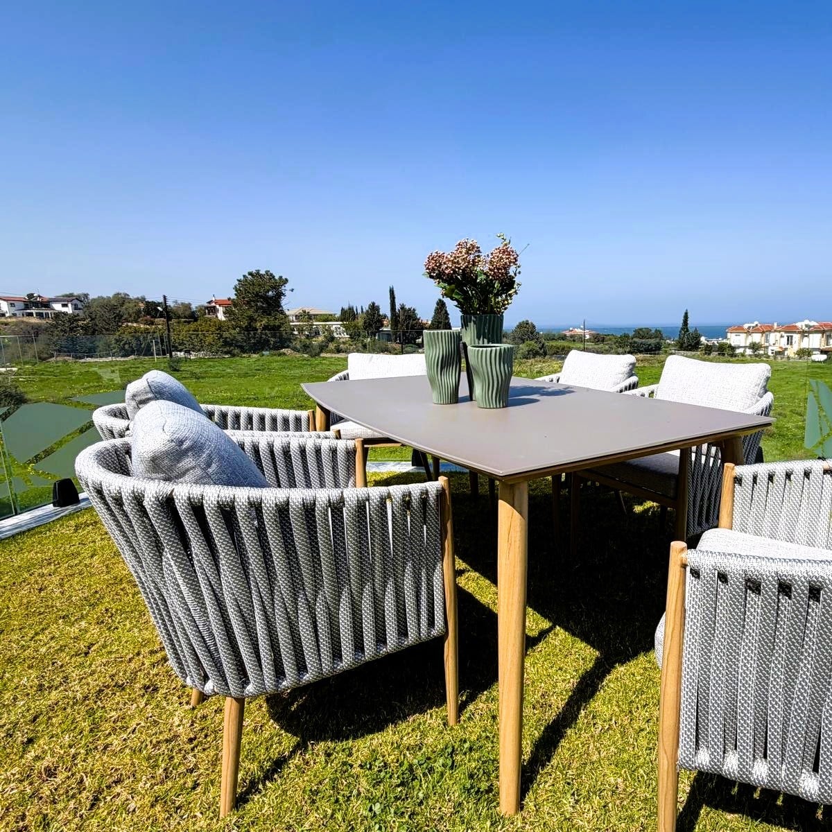 Rodos Dining Set 6 Koltuk + Yemek Masası