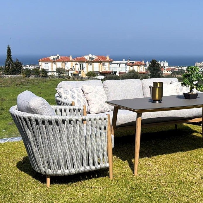 Rodos Lounge & Dining Set (3+1+1+S)