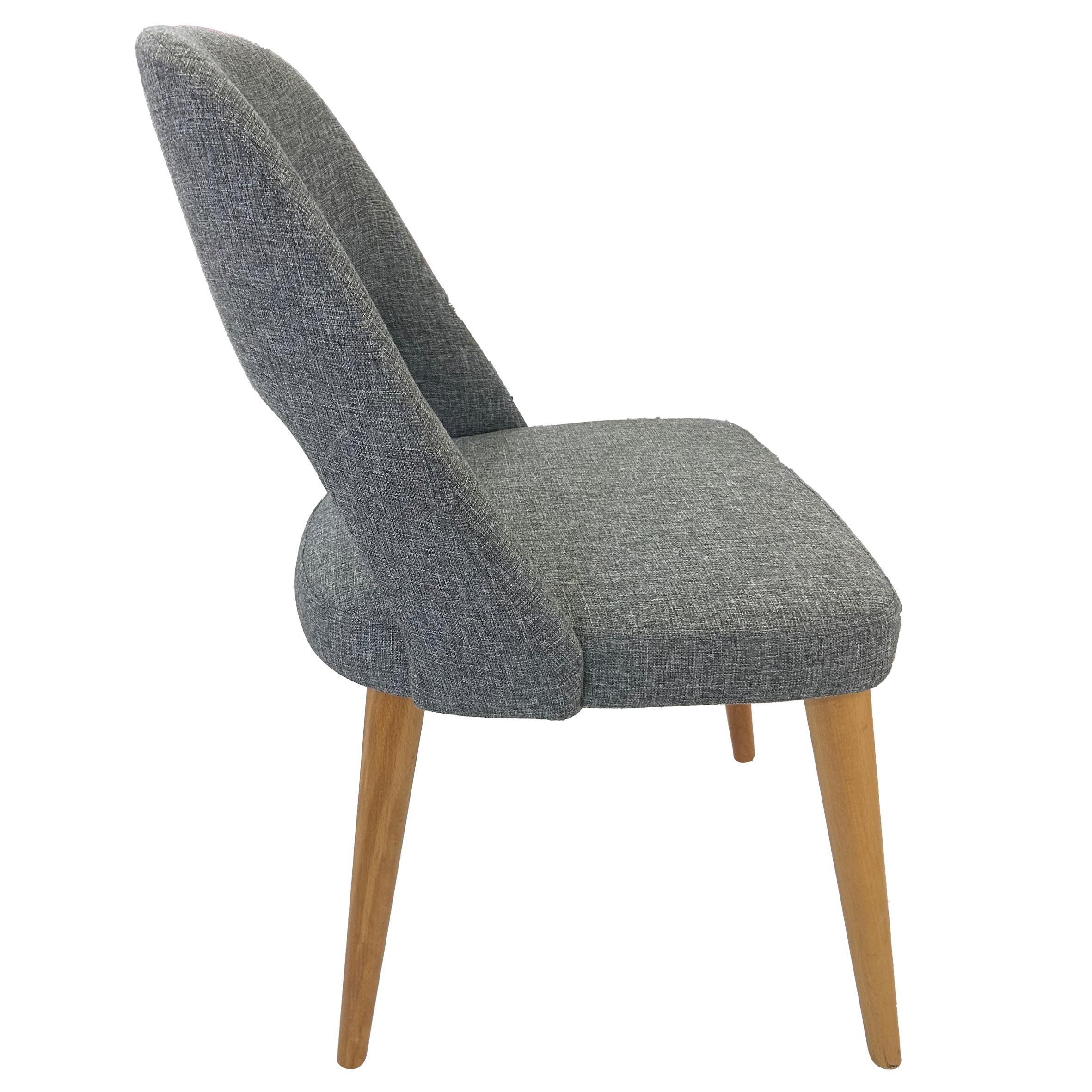 Sandalye Lotus Naturel Ceviz Ayak - Etna 106 Parma Kumaş