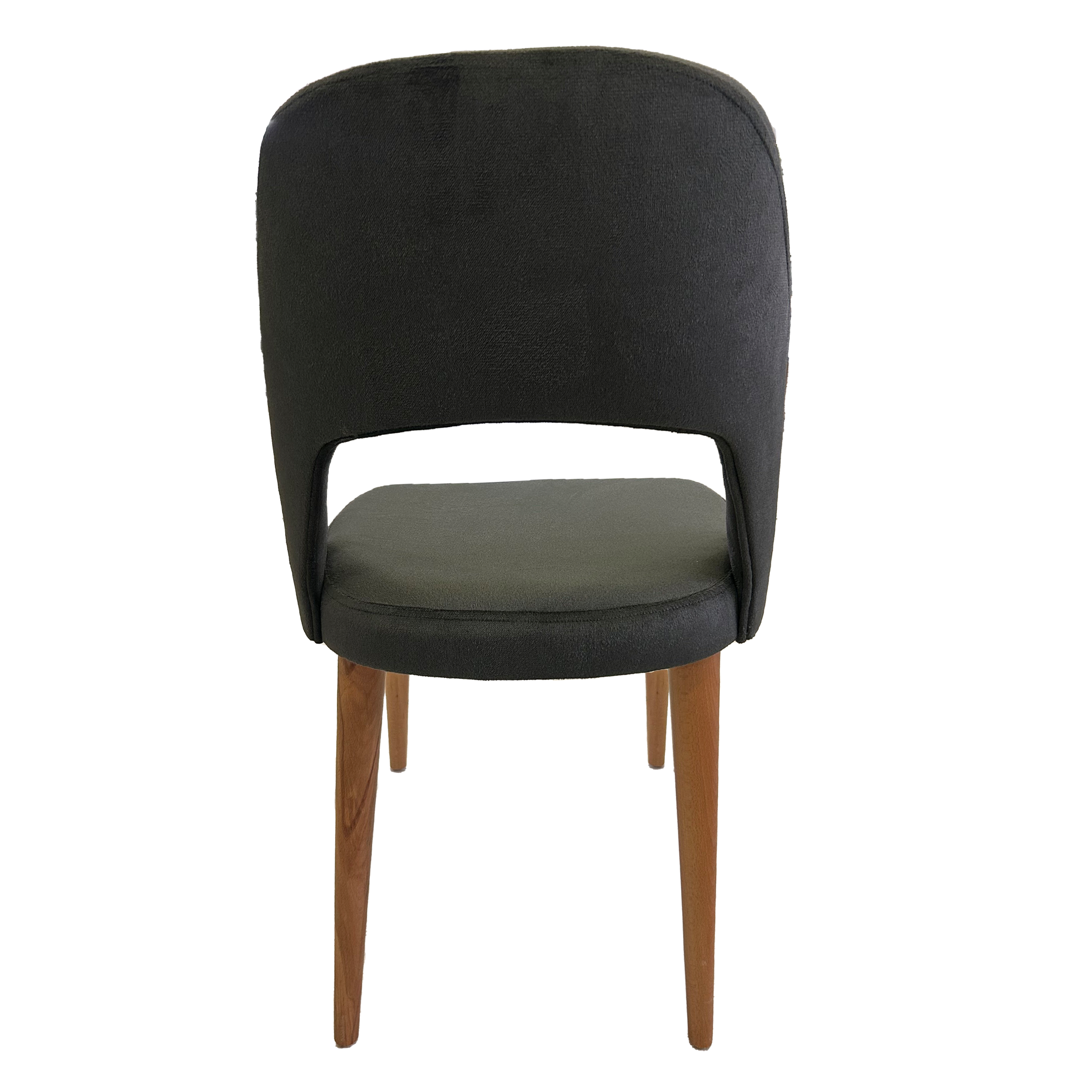 Sandalye Lotus Naturel Ceviz Ayak - Jag51 Antrasit Kumaş