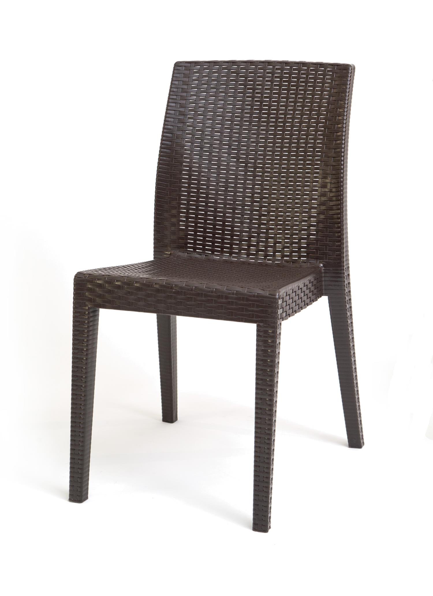 Siena Starlux Rattan Kolsuz Sandalye Kahve