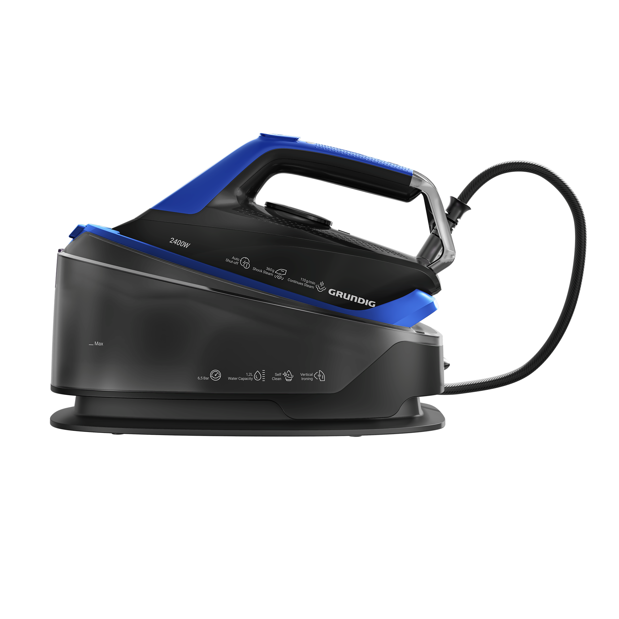 SIS 6450 L Grundig 6.5 Bar 2400W Buhar Kazanlı ActiGlide® Yatay/Dikey Ütü