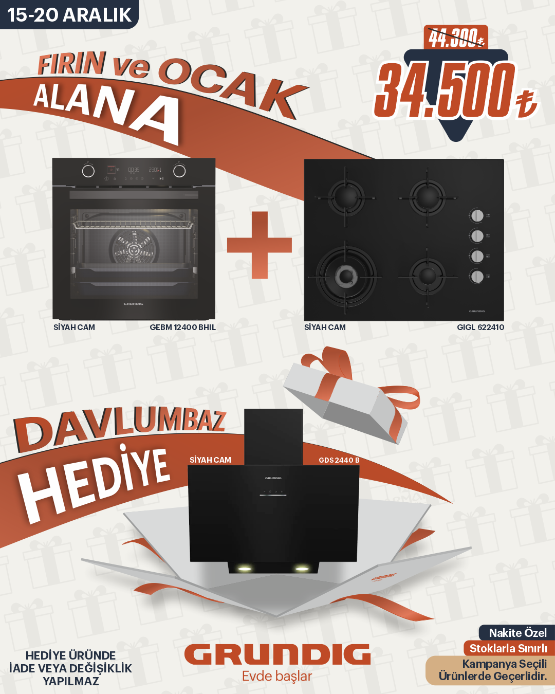 Siyah Cam Set 1 (Davlumbaz Hediye)