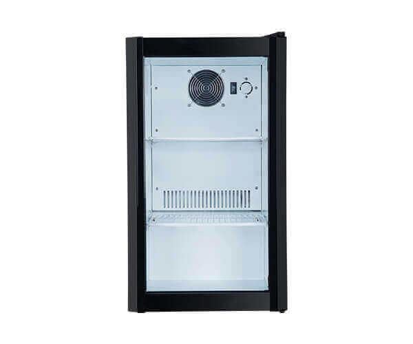 T 80 Arrow Işıklı Camlı Siyah Statik 80Lt. Mini Buzdolabı