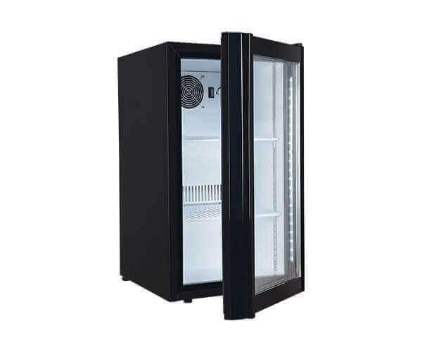 T 80 Arrow Işıklı Camlı Siyah Statik 80Lt. Mini Buzdolabı