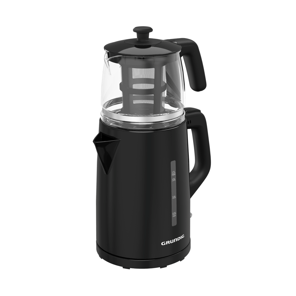 TM 1520 S Grundig Siyah Cam Demlikli Çay Makinesi