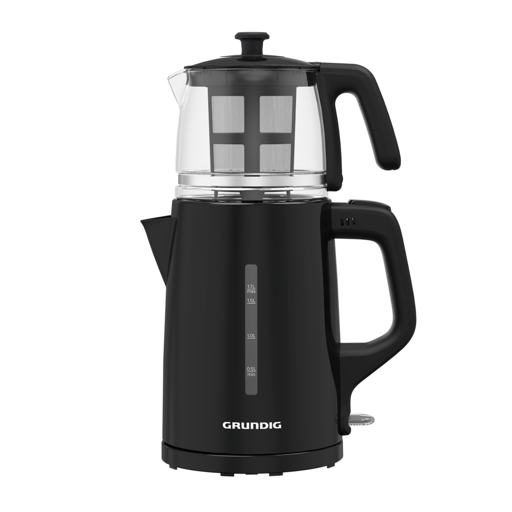 TM 1520 S Grundig Siyah Cam Demlikli Çay Makinesi