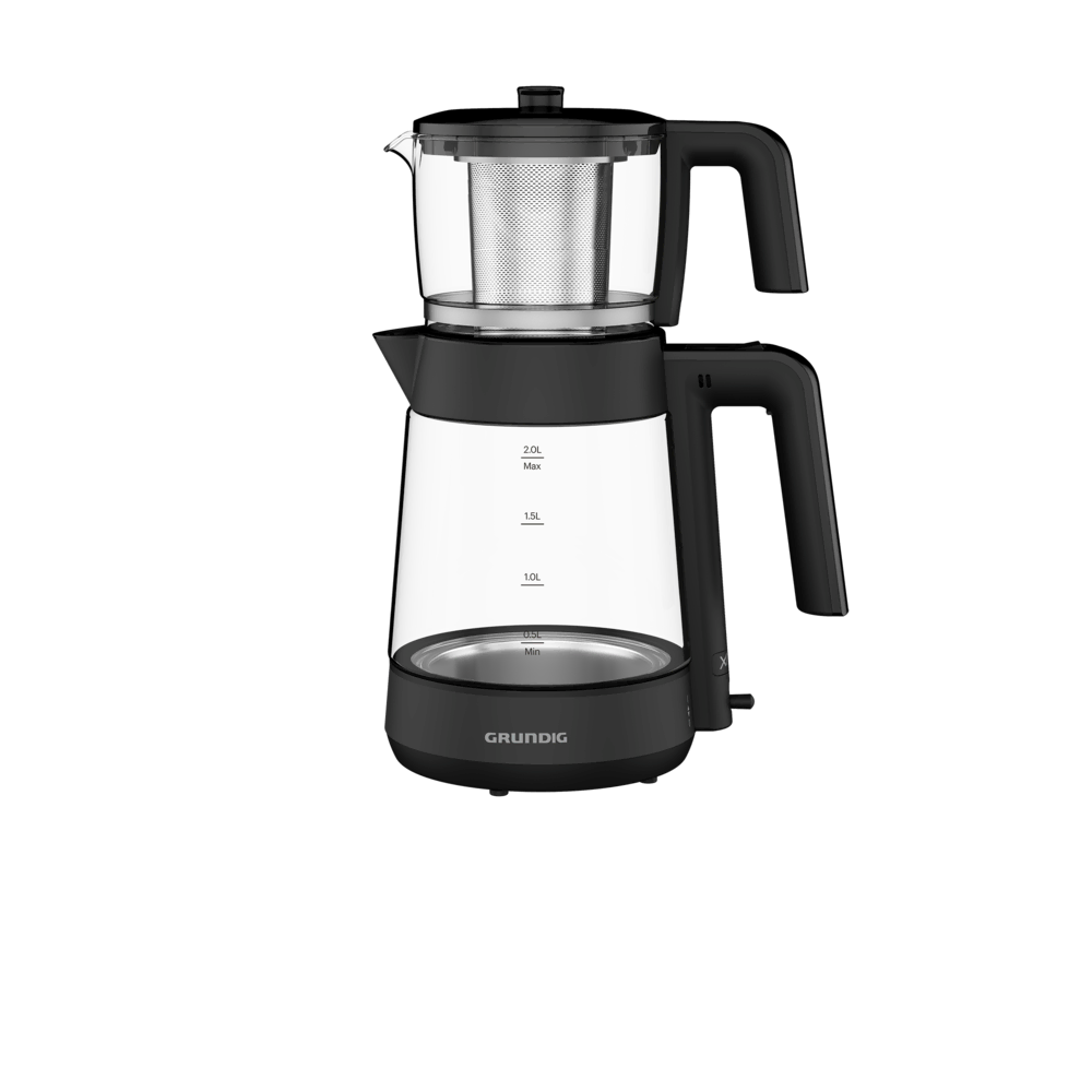 TM 4587 G Grundig XXL Cam Demlikli Siyah / Antrasit Çay Makinesi