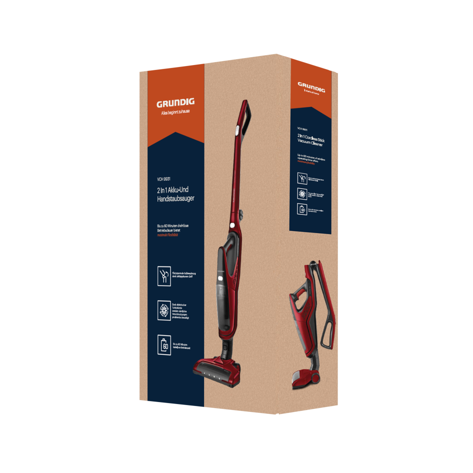 VCH 9931 Grundig Toz Torbasız Şarjlı Dik Süpürge
