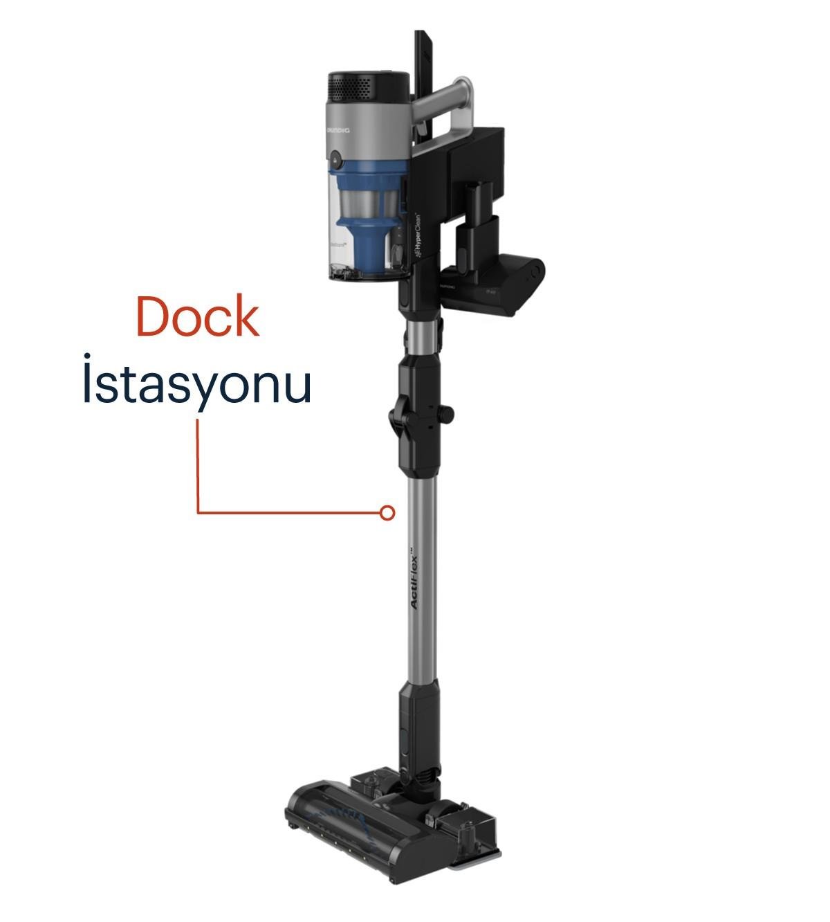 VCP 8331 PRO Grundig ActiFlex™ HyperClean™ Toz Torbasız Şarjlı Dik Süpürge