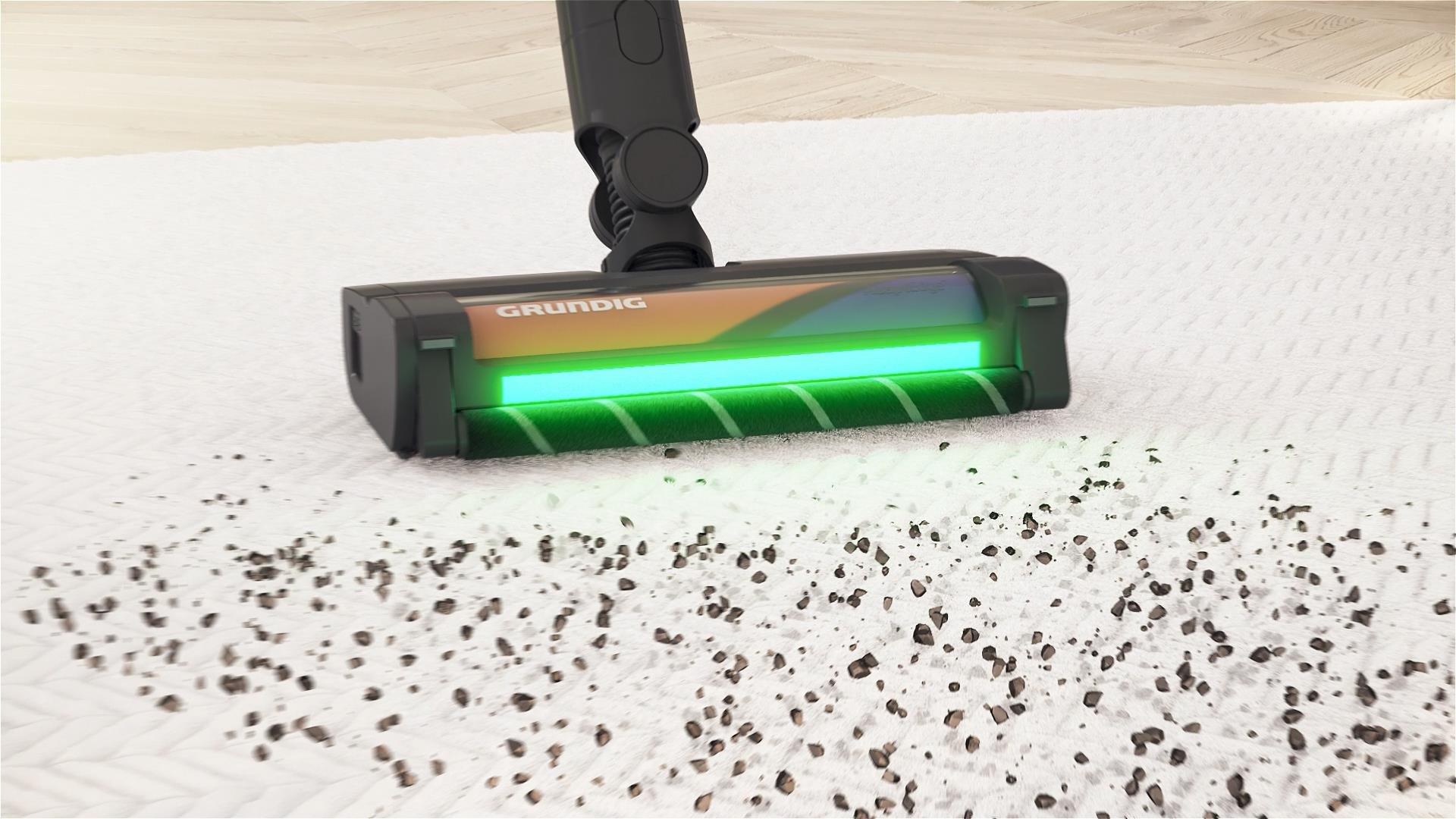 VCP 9431 PRO Grundig PowerClean™ Toz Üniteli Toz Torbasız SpinWash™ Şarjlı Dik Süpürge