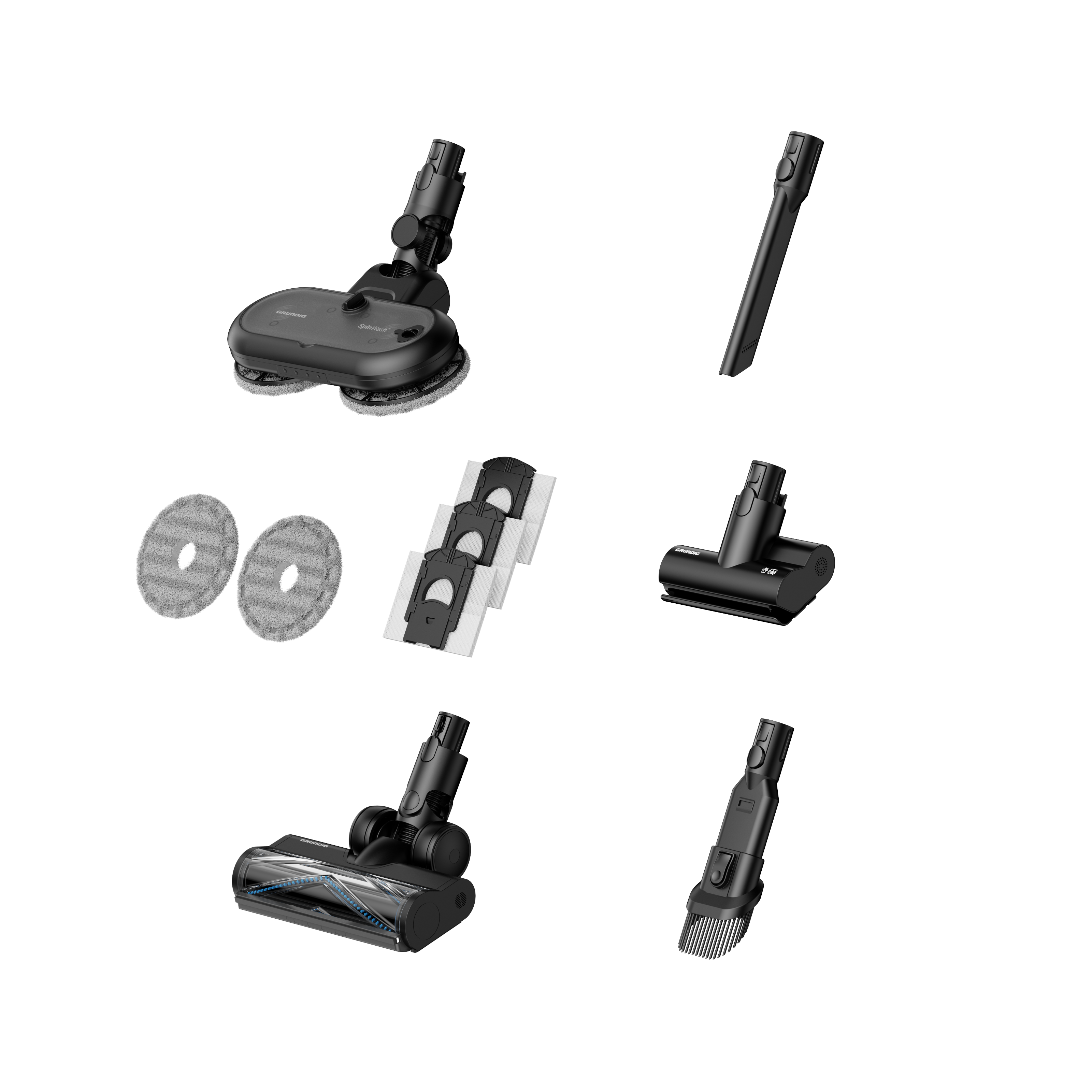 VCP 9431 PRO Grundig PowerClean™ Toz Üniteli Toz Torbasız SpinWash™ Şarjlı Dik Süpürge