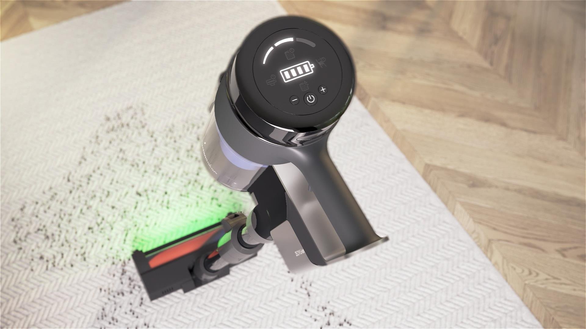 VCP 9431 PRO Grundig PowerClean™ Toz Üniteli Toz Torbasız SpinWash™ Şarjlı Dik Süpürge