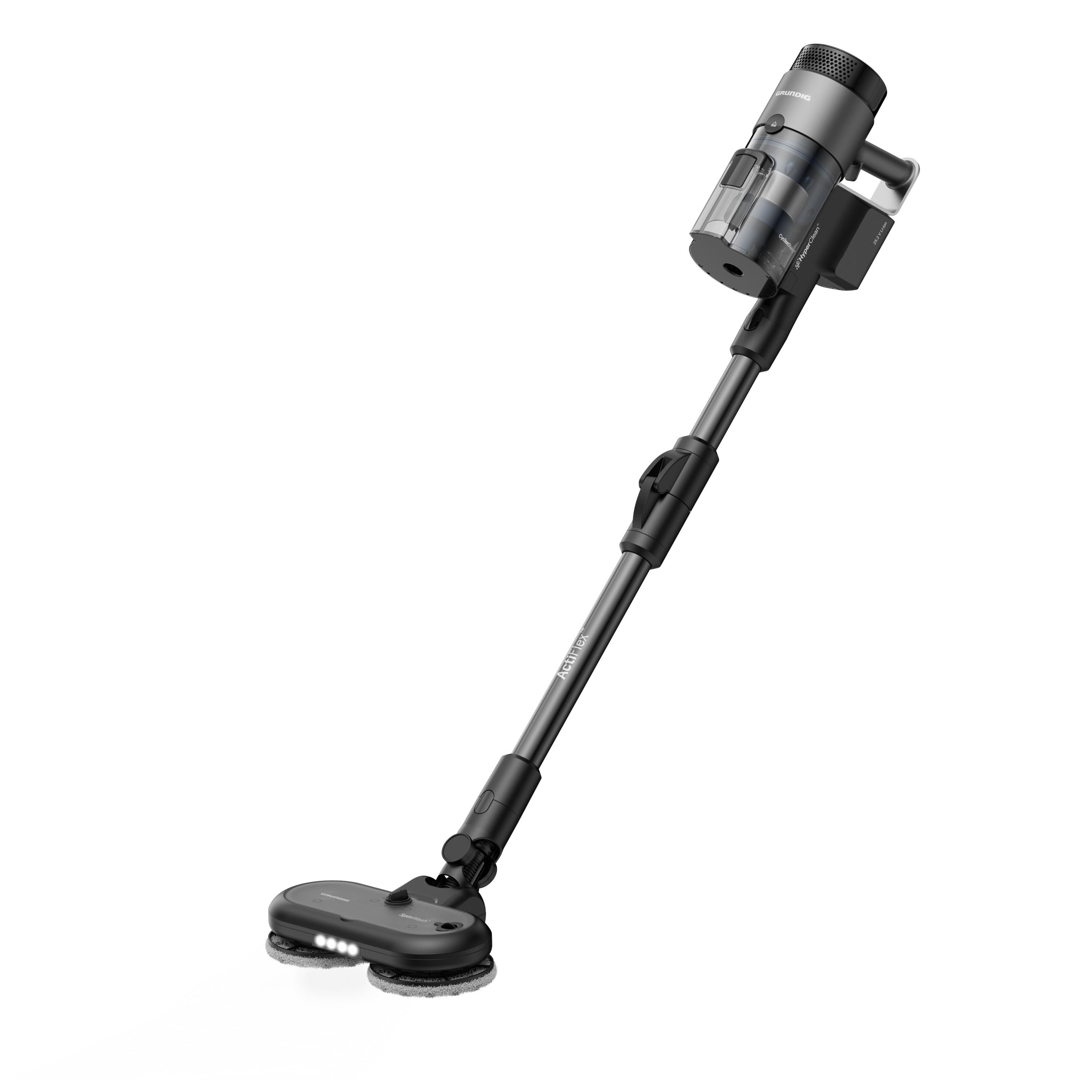 VCP 9431 PRO Grundig PowerClean™ Toz Üniteli Toz Torbasız SpinWash™ Şarjlı Dik Süpürge