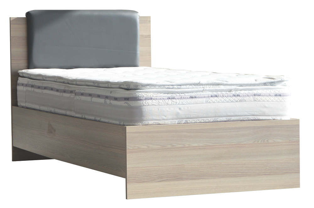 YTK101-120 Döşeme Başlıklı 120x190 Yatak+Başlık