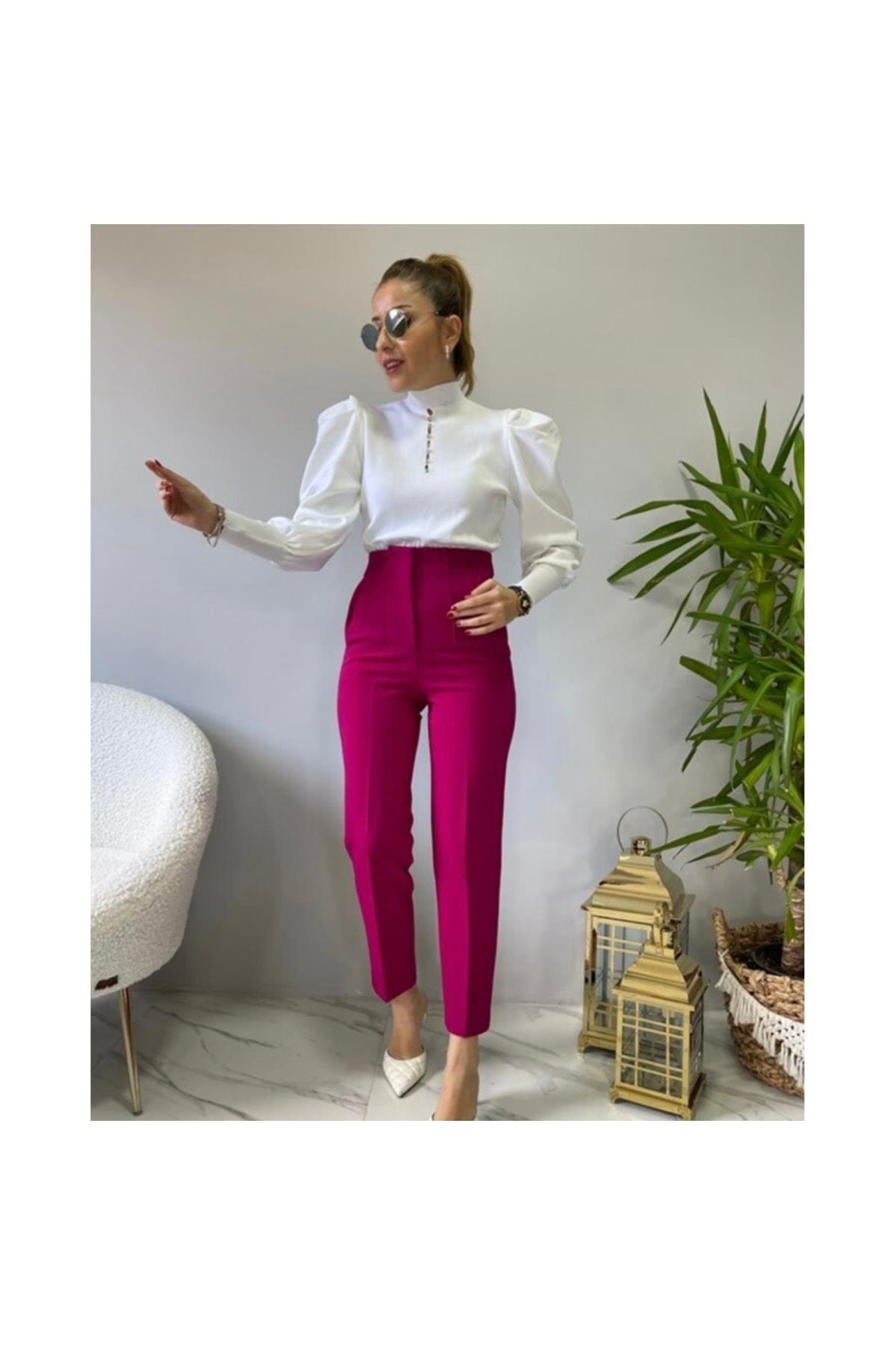 Beyaz Prenses Kol Yaka Taş Detaylı Triko