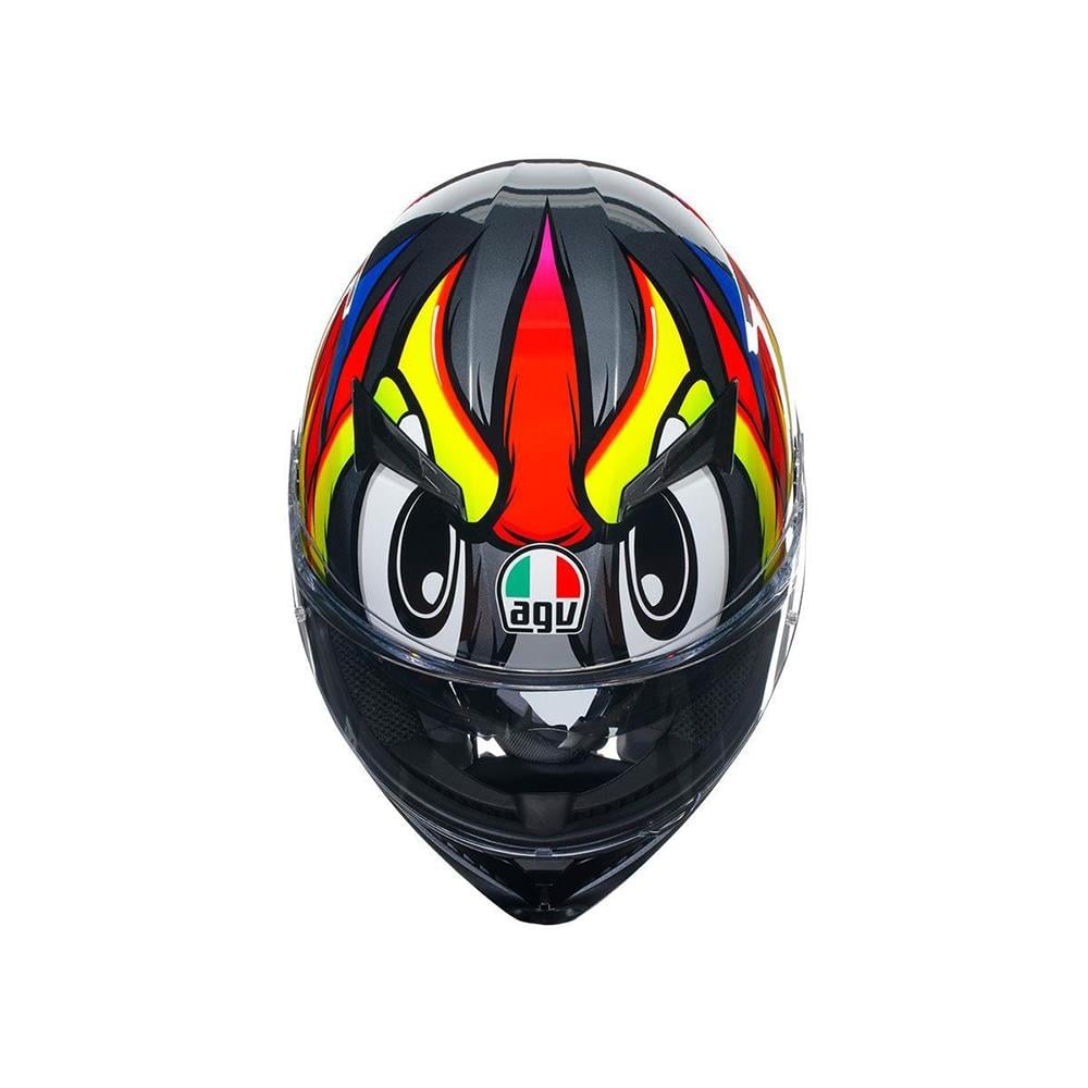 Agv K3 Birdy 2.0 Grey Yellow Red Kapalı Kask