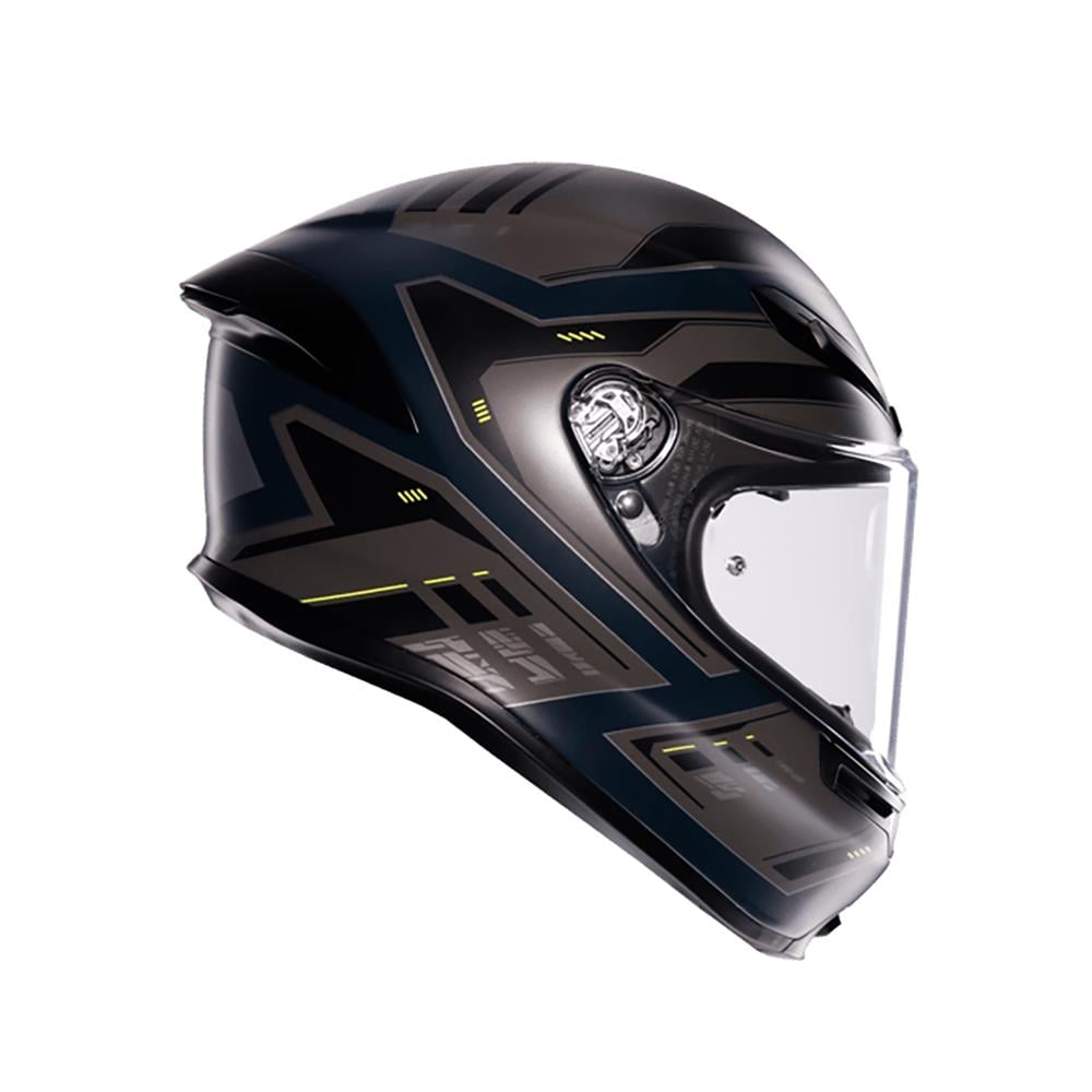 Agv K6 S E2206 Mplk Enhance Matt Grey Yellow Fluo Kapalı Kask
