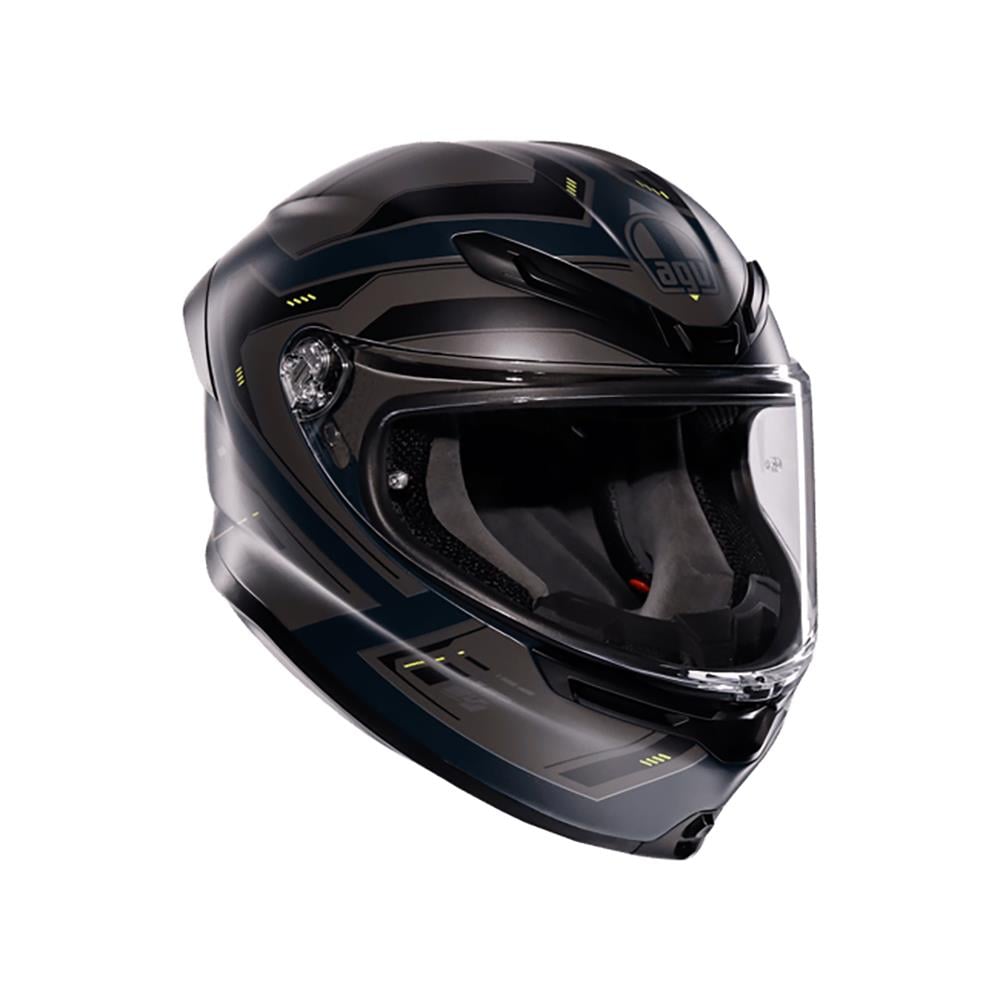 Agv K6 S E2206 Mplk Enhance Matt Grey Yellow Fluo Kapalı Kask