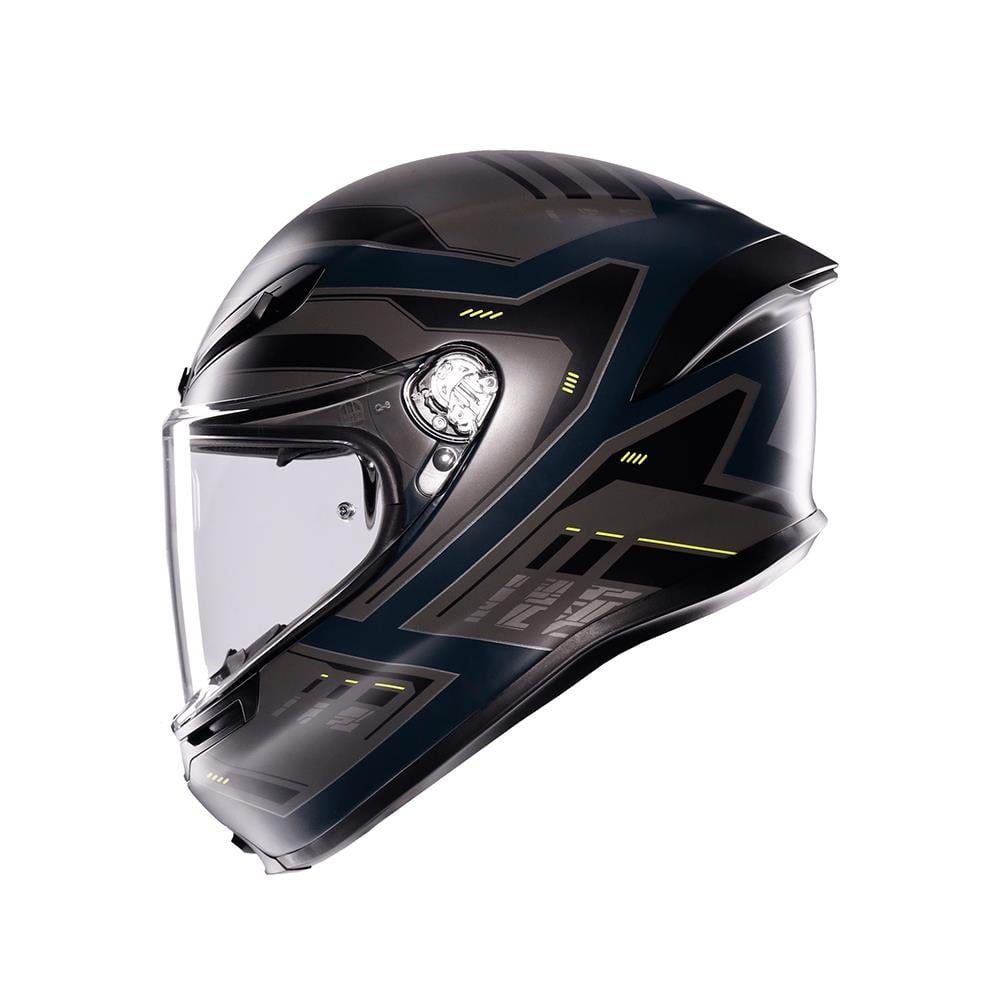 Agv K6 S E2206 Mplk Enhance Matt Grey Yellow Fluo Kapalı Kask