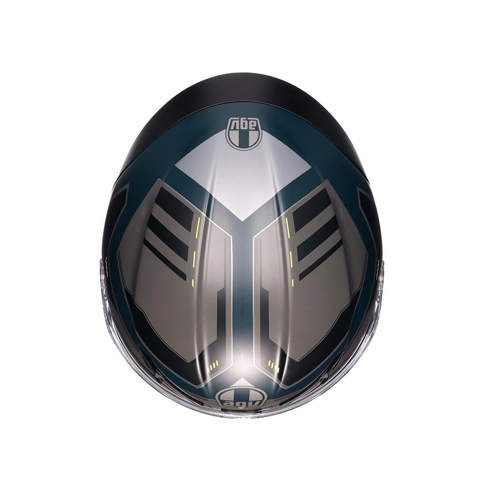 Agv K6 S E2206 Mplk Enhance Matt Grey Yellow Fluo Kapalı Kask