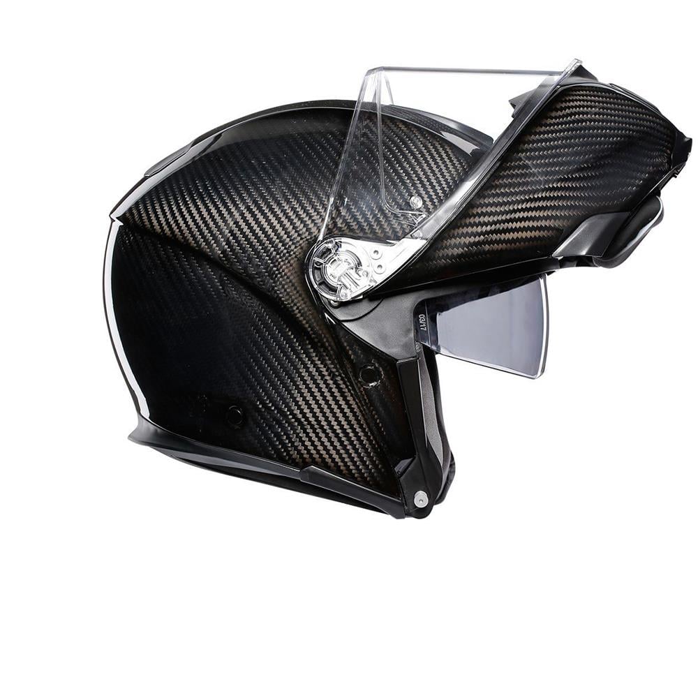 Agv Sportmodular Solid Plk Glossy Carbon Çene Açilir Kask
