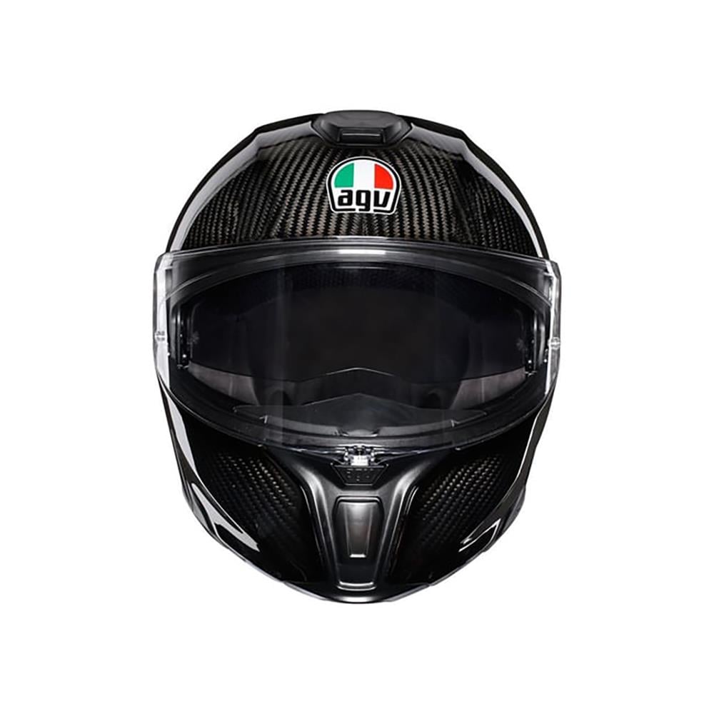 Agv Sportmodular Solid Plk Glossy Carbon Çene Açilir Kask