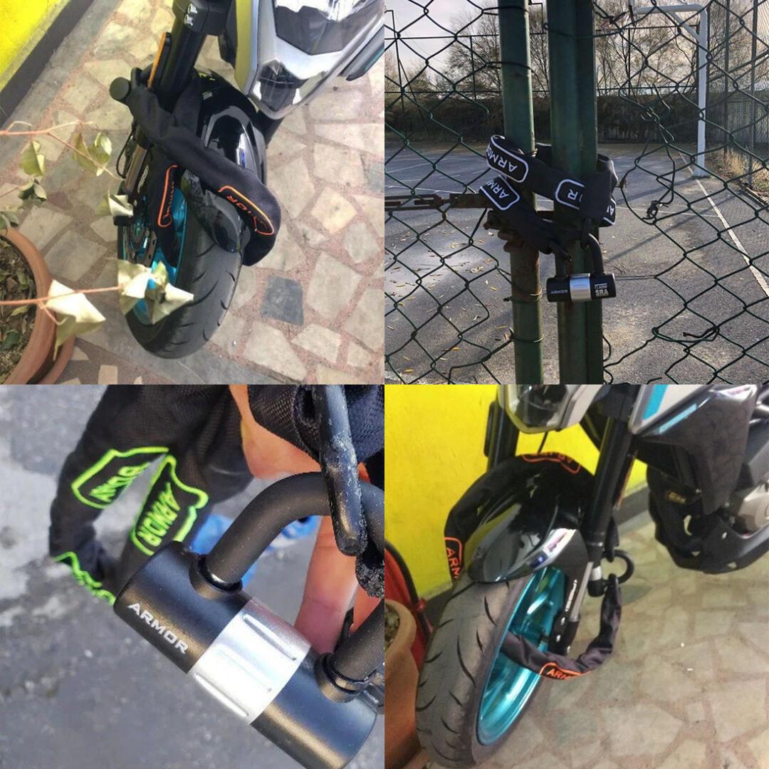 Armor 812MV Military Series Dövme Çelik Zincir+U Bar