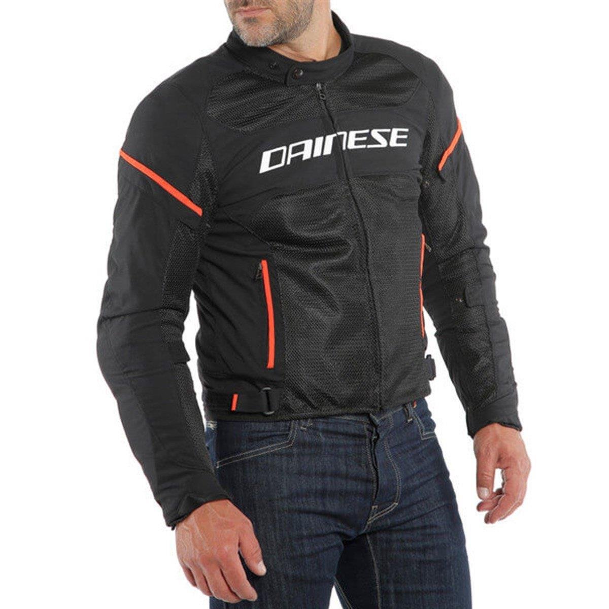 Dainese Air Frame D1 Black White Fluo Red Tekstil Mont