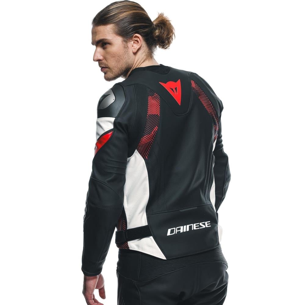 Dainese Avro 5 Blk Red Lava White Deri Mont
