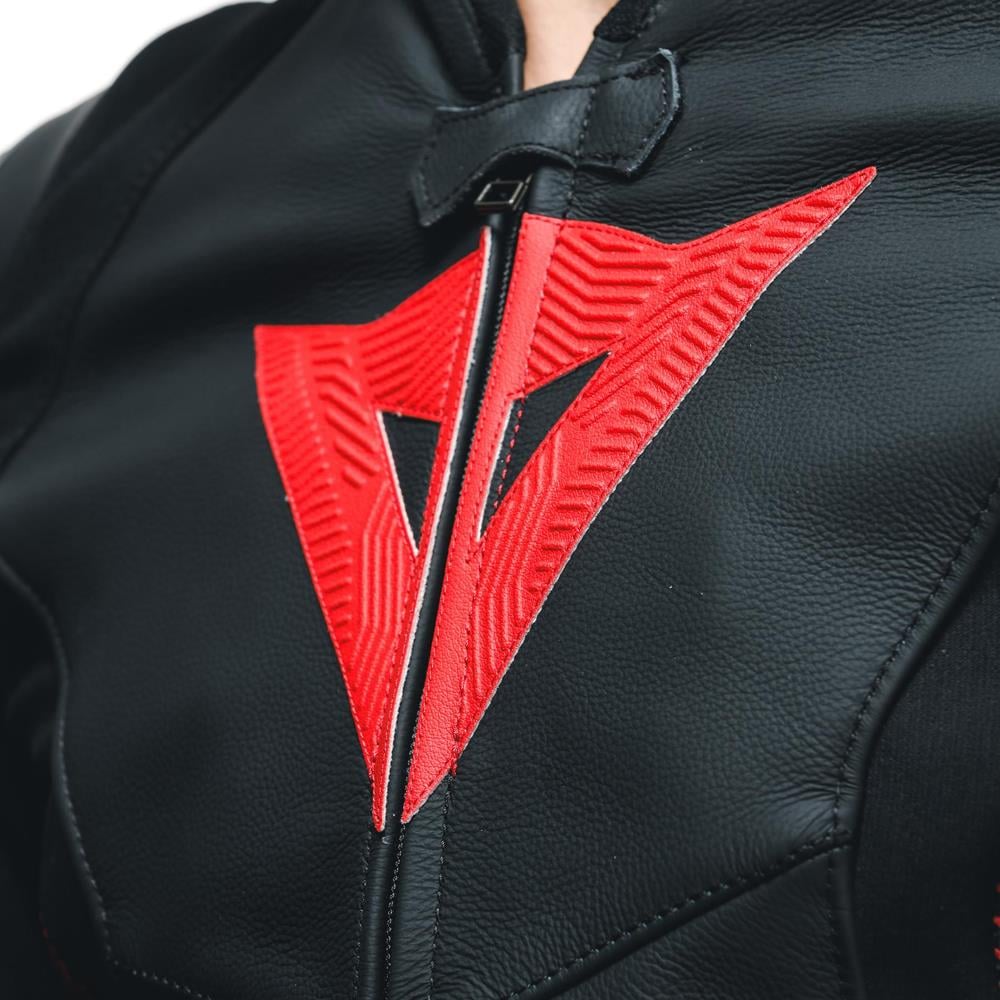 Dainese Avro 5 Blk Red Lava White Deri Mont