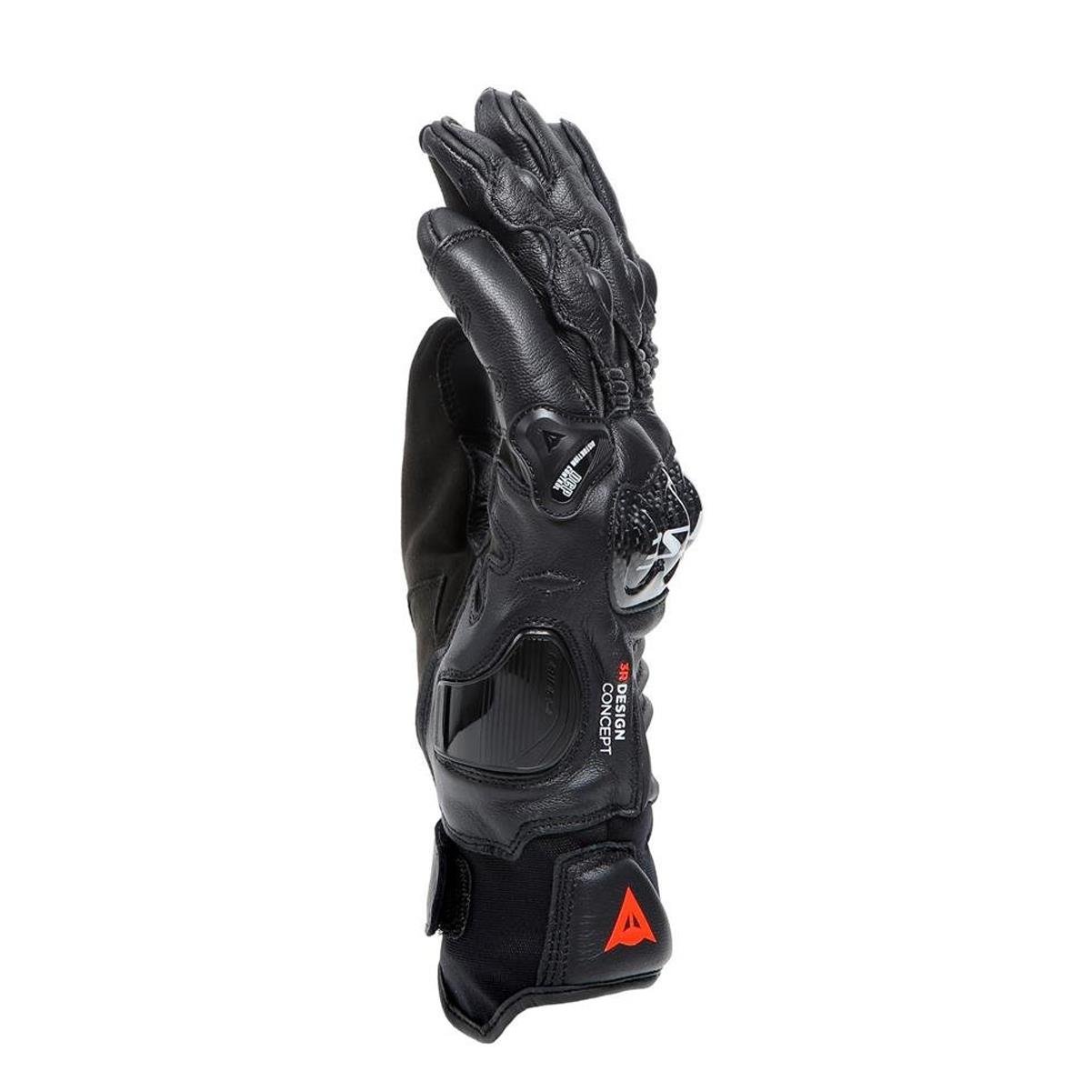 Dainese Carbon 4 Black Kısa Deri Eldiven