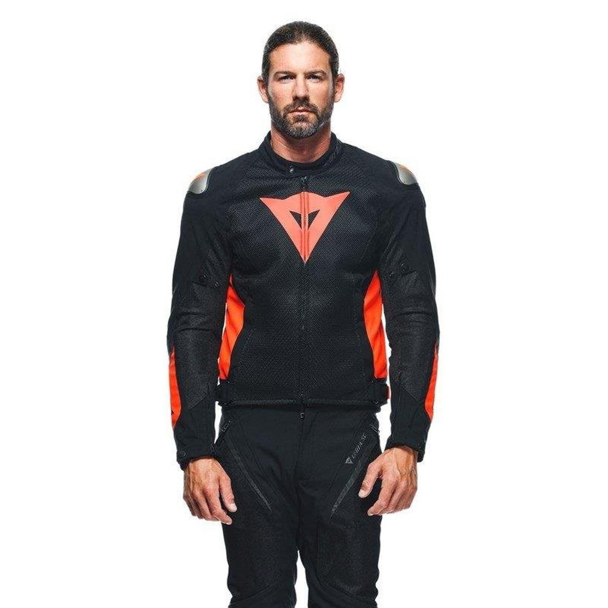 Dainese Energyca Air Black Fluo Red Tekstil Mont