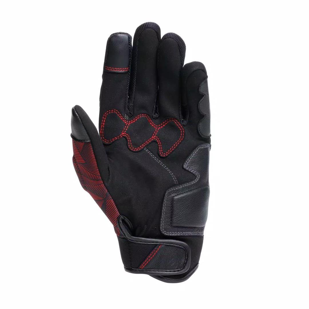 Dainese Ermex Black Red Lava Tekstil Eldiven