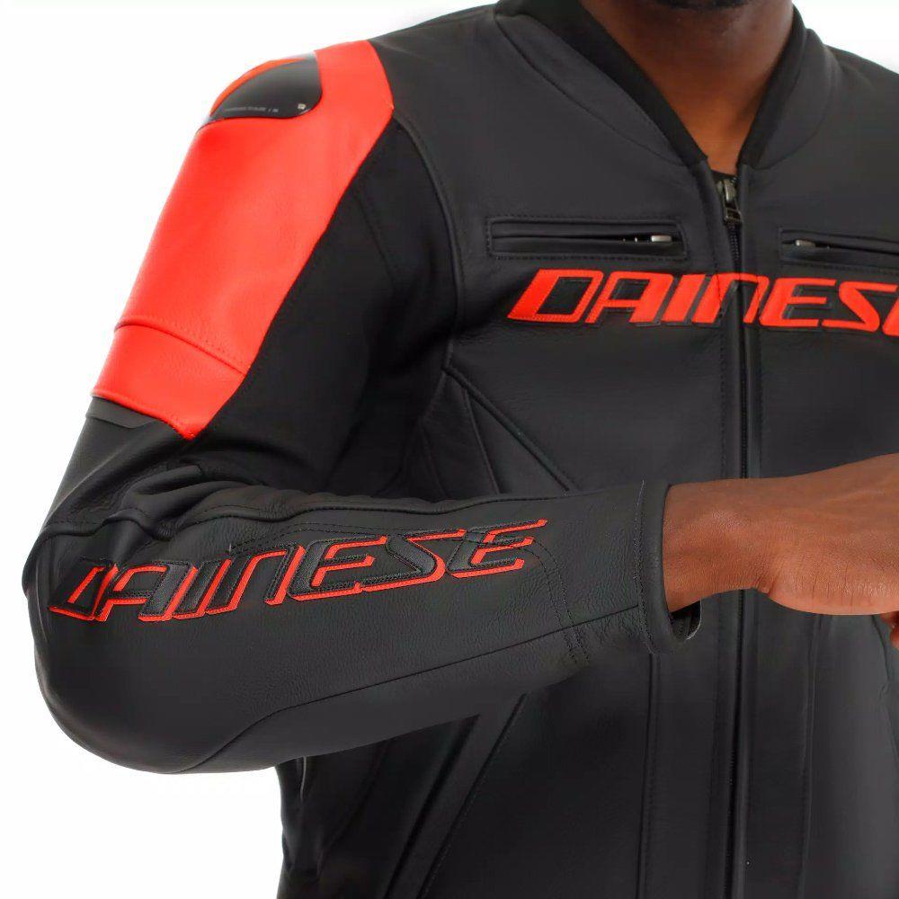 Dainese Racing 5 Black Red Fluo Deri Mont