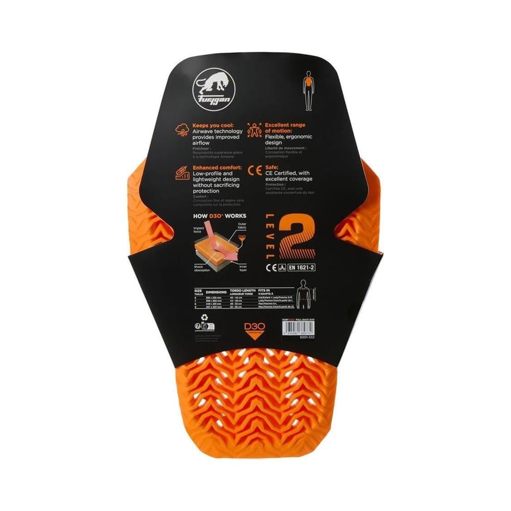 Furygan D3O Evo Seviye 2 Sırt Koruması (09)