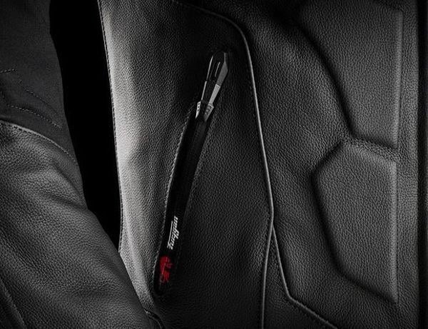 Furygan Ghost Evo Deri Motosiklet Ceketi Siyah
