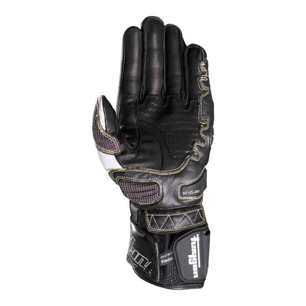 Furygan STYG20 X Kevlar Deri Motosiklet Yarış Eldiveni Siyah Beyaz