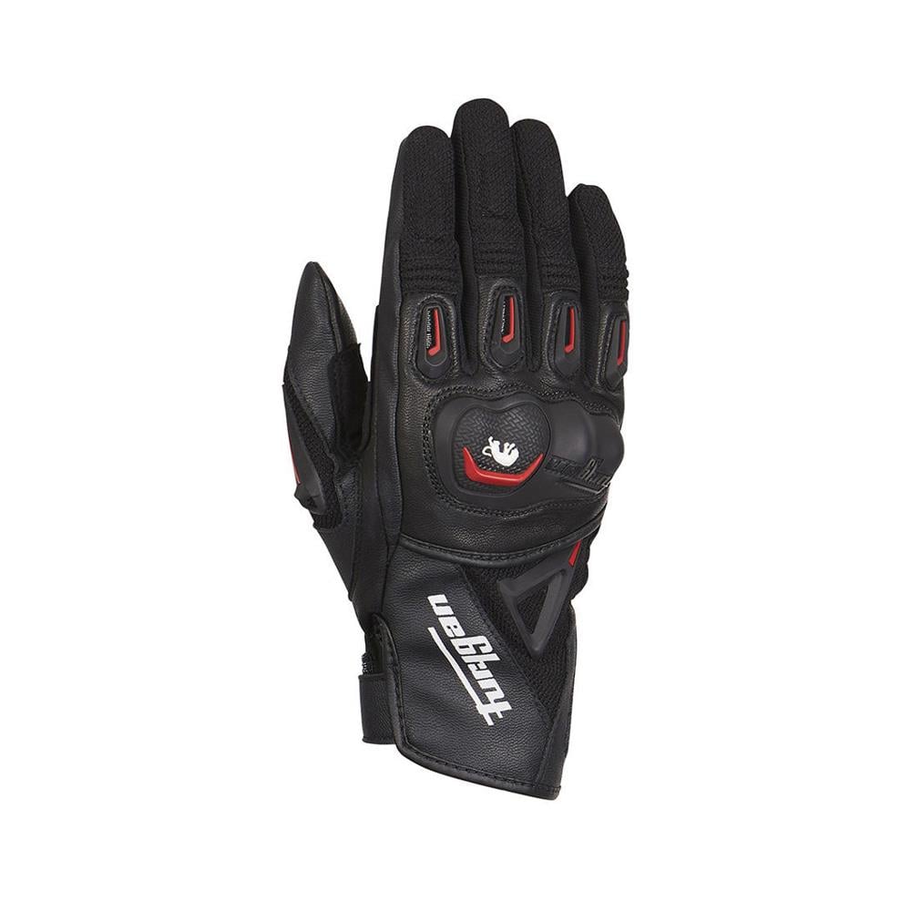 Furygan Volt Yazlık Deri Motosiklet Eldiveni Siyah Kırmızı