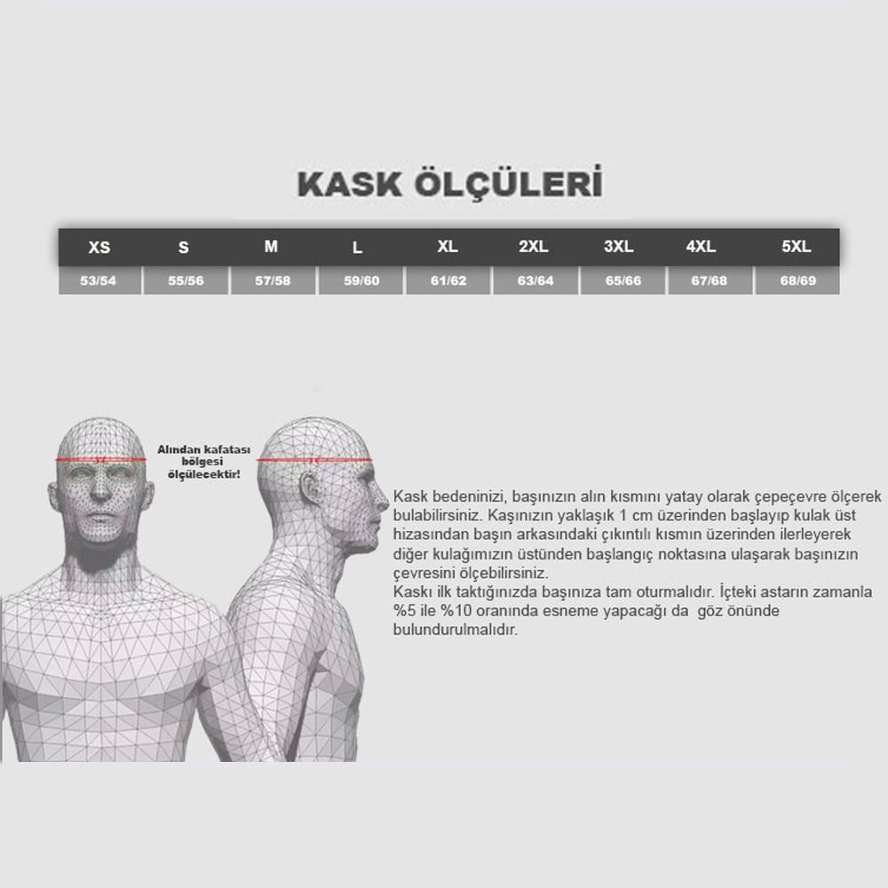 KTM STORM HELMET - KTM KASK GÜNEŞ VİZÖRLÜ