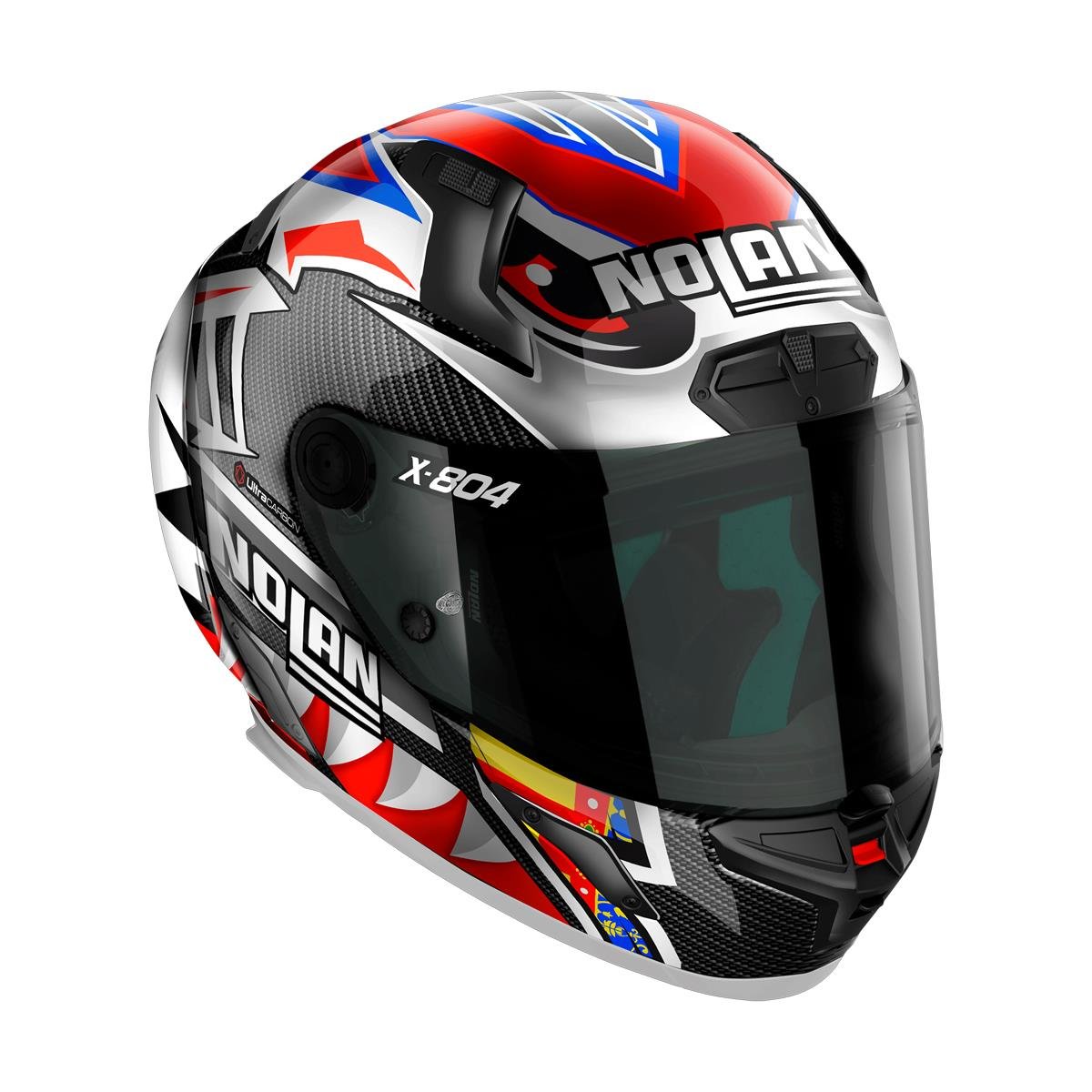 NOLAN X-804 RS LECUONA 028 KAPALI KARBON MOTOSİKLET KASKI