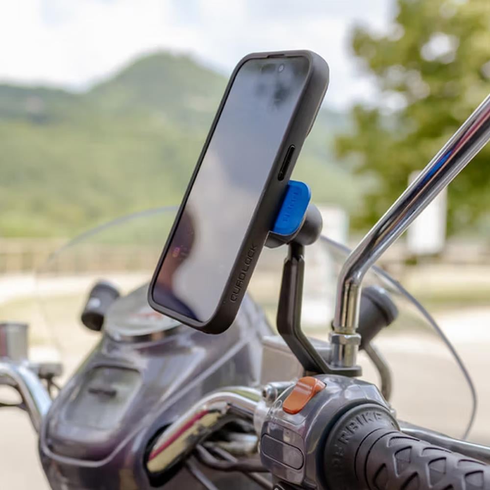 Quadlock Motosiklet Scooter Ayna Dibi Bağlantılı Telefon Tutucu Seti