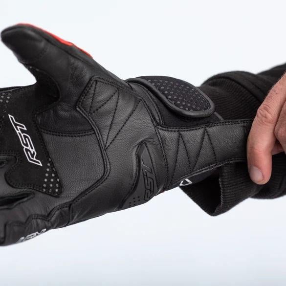 RST Freestyle 2 CE Deri Motosiklet Eldiveni Siyah Beyaz