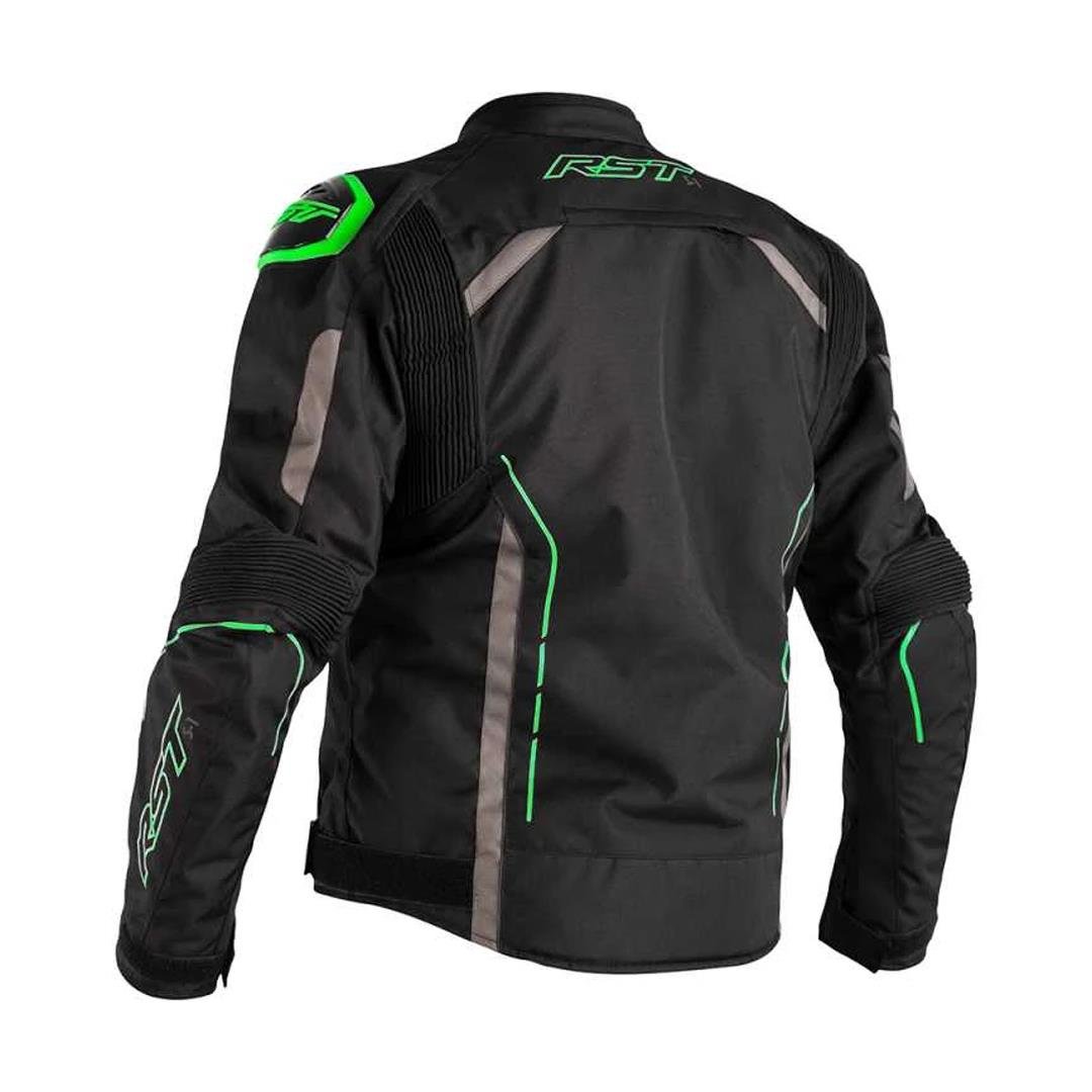 RST S1 Mevsimlik Motosiklet Ceketi Siyah Neon Yeşil