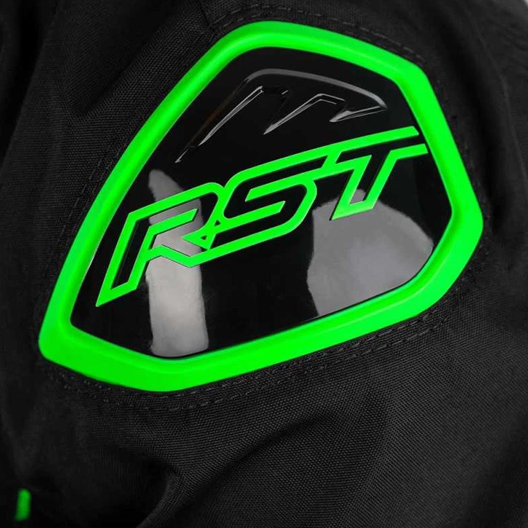 RST S1 Mevsimlik Motosiklet Ceketi Siyah Neon Yeşil