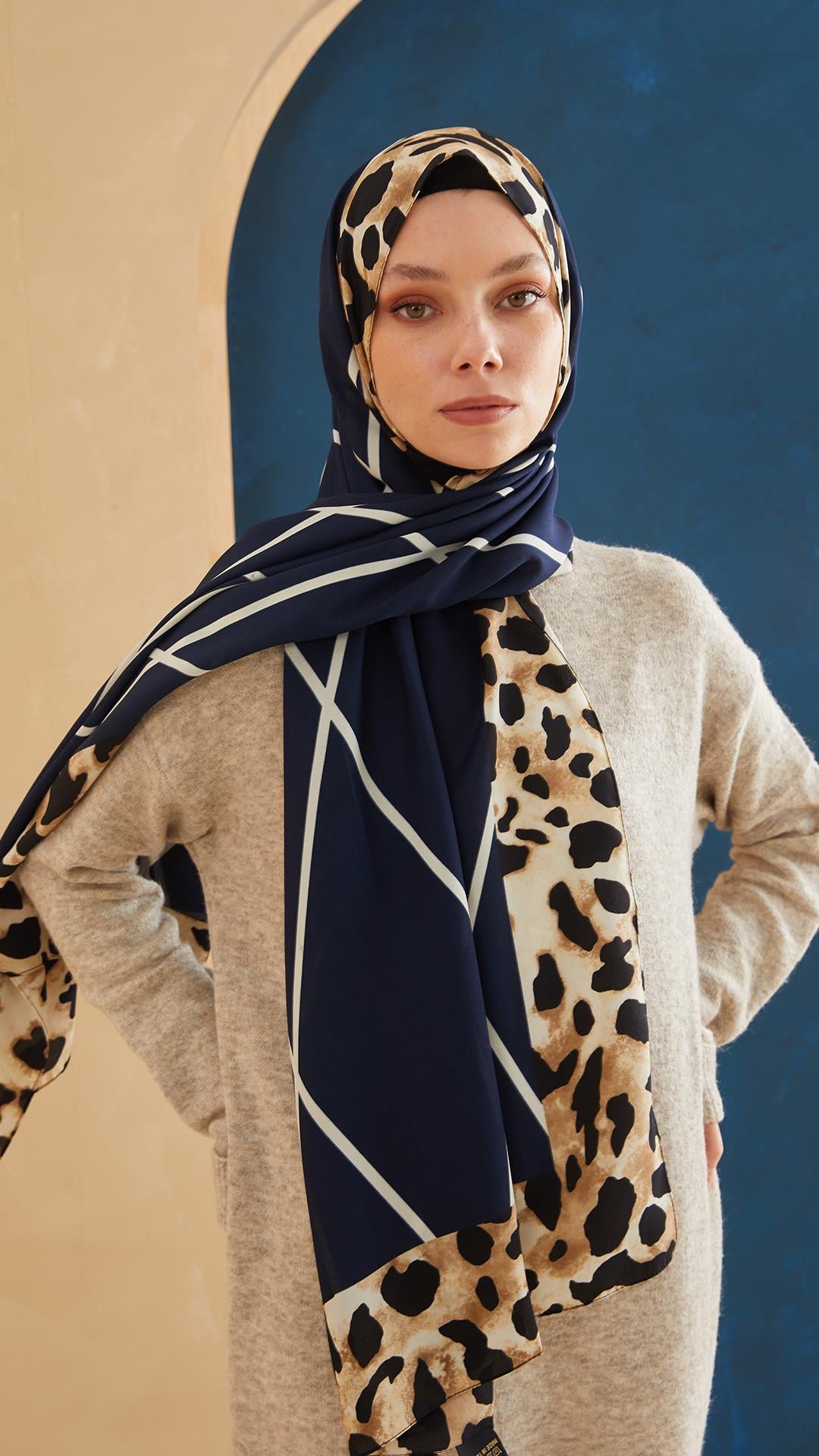 Çizgili Leopar - CARDİON LACİVERT