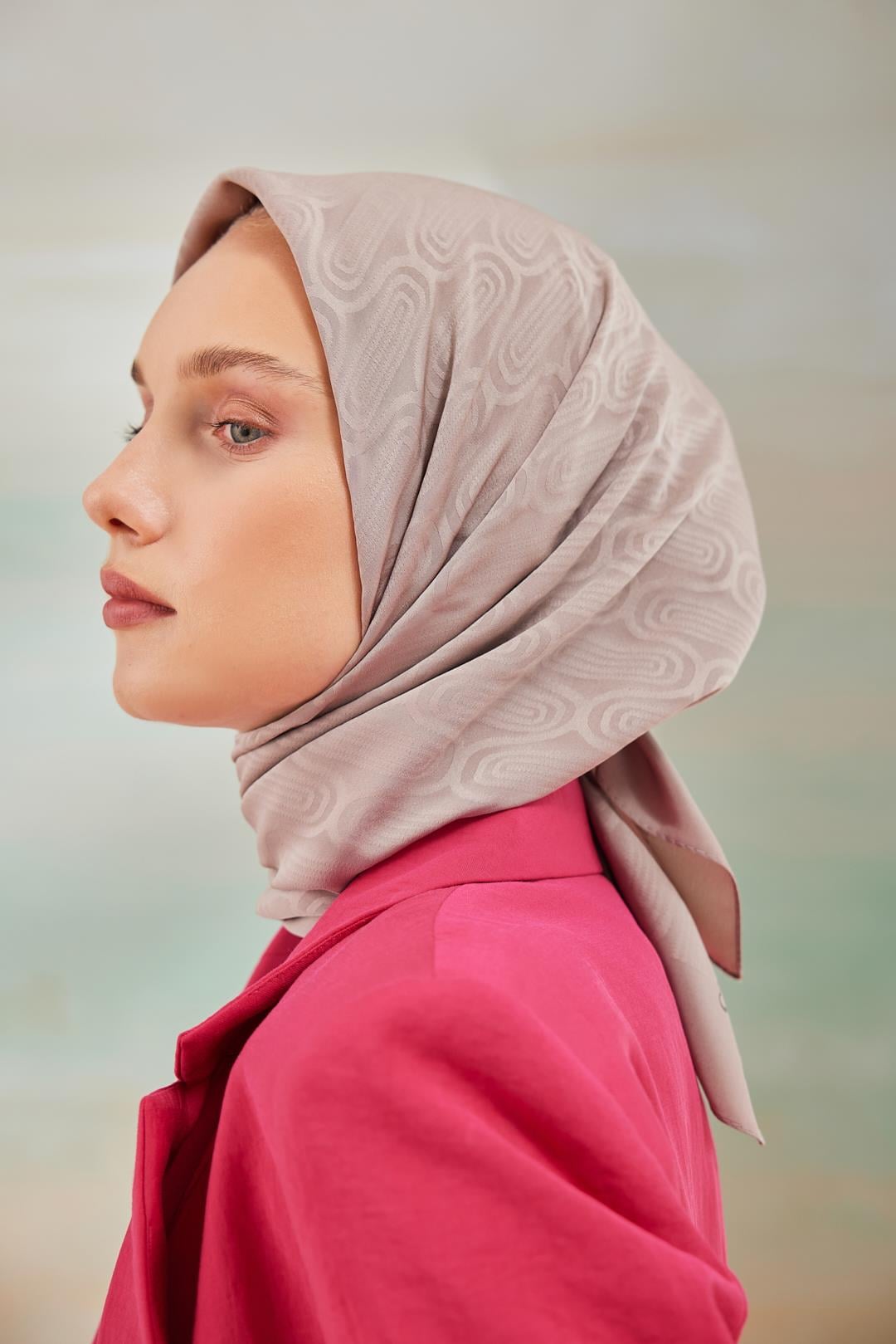DÜZ CAPRİ SARMAL EŞARP VİZON